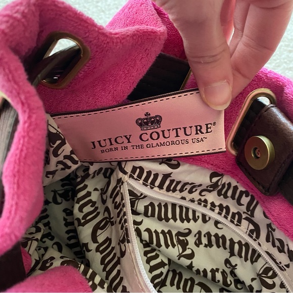 Vintage Juicy Couture Pink Velour Bag - Picture 12 of 16
